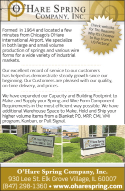 O`Hare Spring Ad - O`Hare Spring Company Inc.