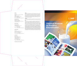 Chemical Solutions for Emulsion Polymerization