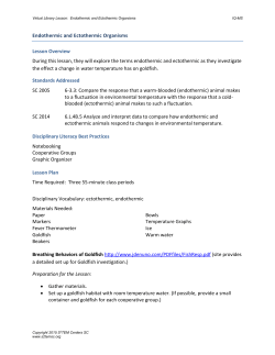 Endothermic and Ectothermic Organisms