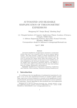 A New Toolkit for Simplifying Trigonometric Expressions