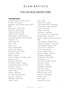 The source repertoire