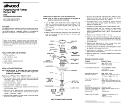 Faucet/Hand Pump Repair Kit