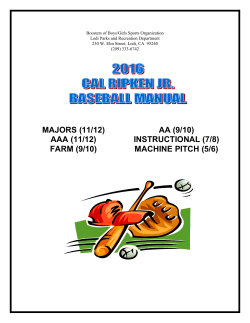2016 Cal Ripken Manual