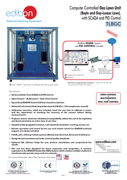 TLBGC. Computer Controlled Gas Laws Unit ( Boyle and Gay