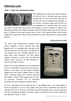 Nabataean gods