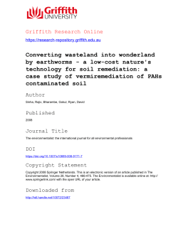 Converting wasteland into wonderland by earthworms