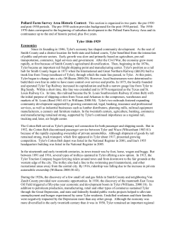 Tyler 1846-1929 Economics