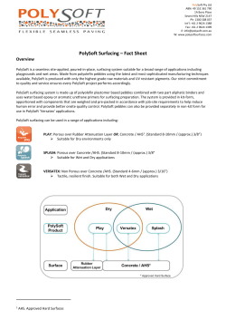 PolySoft Surfacing – Fact Sheet