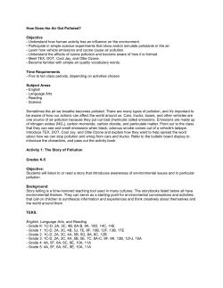 How Does the Air Get Polluted? Objective