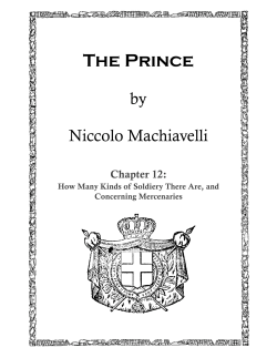 by Niccolo Machiavelli