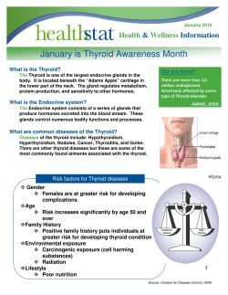 January is Thyroid Awareness Month