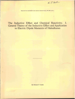 1951_The inductive effect and chemical reactivity. I