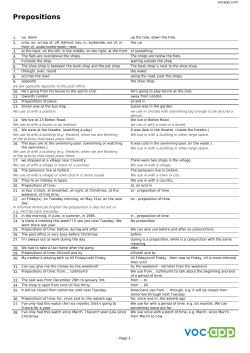 Prepositions