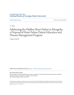 Addressing the Hidden Heart Failure in Mongolia
