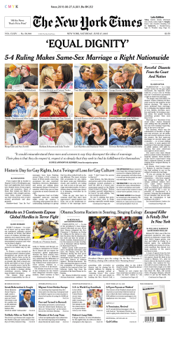 equal dignity - The New York Times