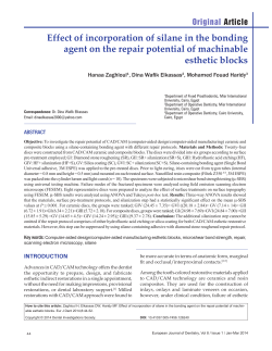 Effect of incorporation of silane in the bonding agent on the repair