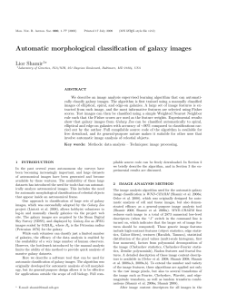 Automatic morphological classification of galaxy