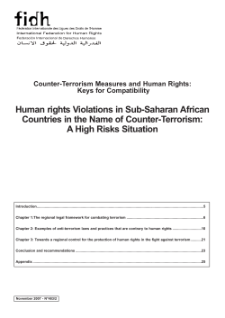 Human rights Violations in Sub-Saharan African Countries