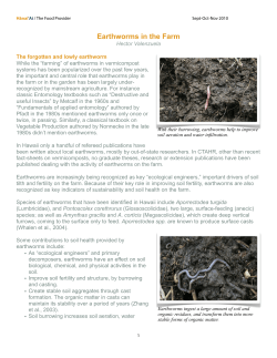 Earthworms in the Farm