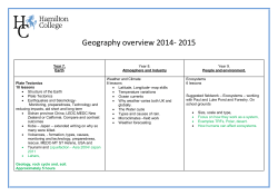 Geography overview 2014