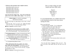 sample - LEARN BASIC ENGLISH with BIBLE BASICS