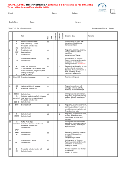 EA FEI LEVEL INTERMEDIATE A (effective 1-1