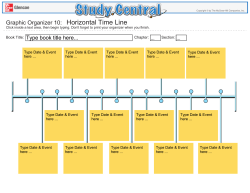 Graphic Organizer 10: Horizontal Time Line