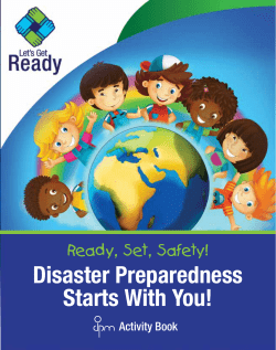 Disaster Preparedness Starts With You!