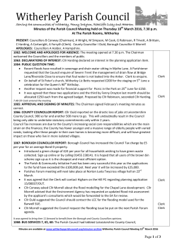Minutes 2016 03 final - Witherley Parish Council