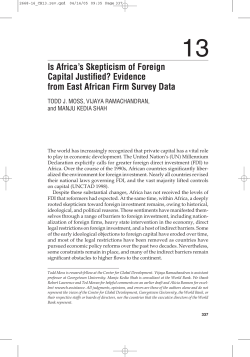 Is Africa`s Skepticism of Foreign Capital Justified?