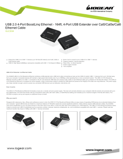 USB 2.0 4-Port BoostLinq Ethernet - 164ft, 4