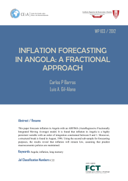 inflation forecasting in angola: a fractional approach