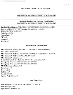 potassium bichromate(crystals) #m1245