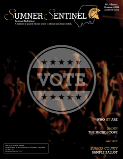 Election Issue - Sumner Sentinel