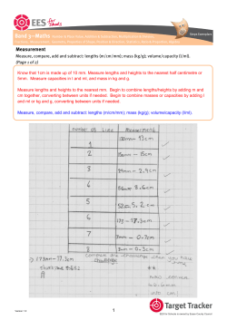 Know that 1cm is made up of 10 mm. Measure lengths and heights