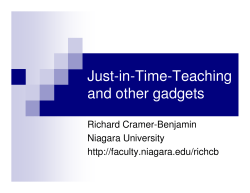 Cramer benjamin PMET presentation