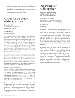 Department of Anthropology