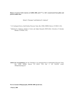 Biomes of western North America at 18,000, 6000, and 0 14C yr B.P.