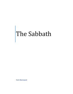 The Sabbath - returning