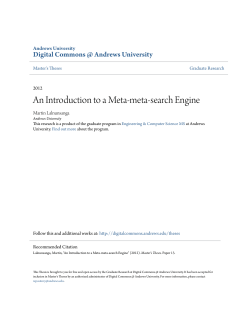 An Introduction to a Meta-meta-search Engine