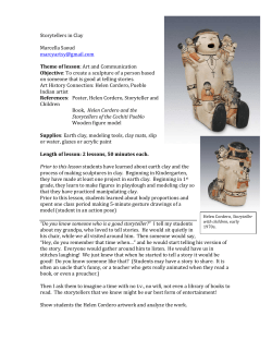 Storytellers in Clay Marcella Saoud  Theme