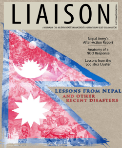 Nepal Army`s After-Action Report Anatomy of a NGO Response