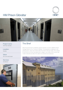 HM Prison Gibraltar - One Creative Environments Ltd