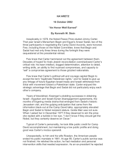 An Honor Well Earned - Institute for the Study of Modern Israel