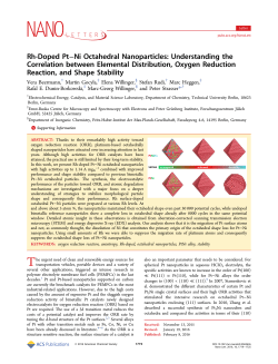 Rh-Doped Pt&ndash;Ni Octahedral Nanoparticles