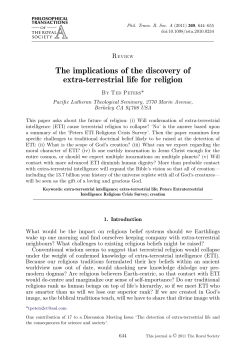 The implications of the discovery of extra