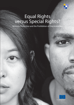 Equal Rights versus Special Rights?