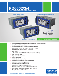 pd6602/3/4 - Precision Digital