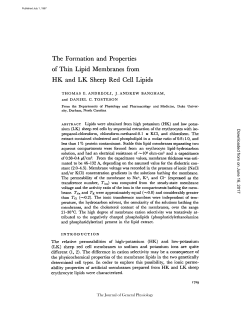 The Formation and Properties of Thin Lipid Membranes from HK and