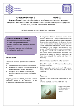 II - Molecular Dimensions